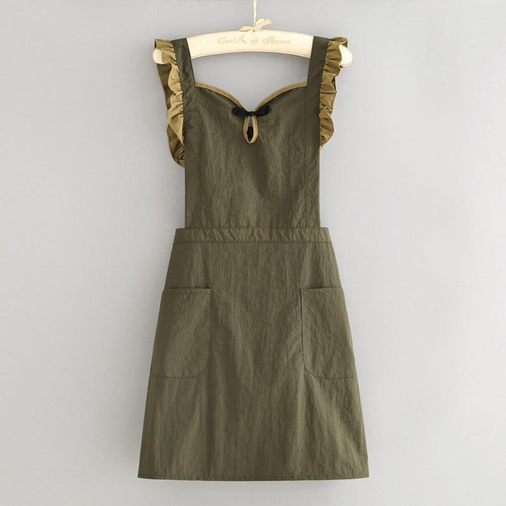 Breathable Waterproof Apron Wear-resistant Kitchen Apron Modern Cooking Apron Restaurant