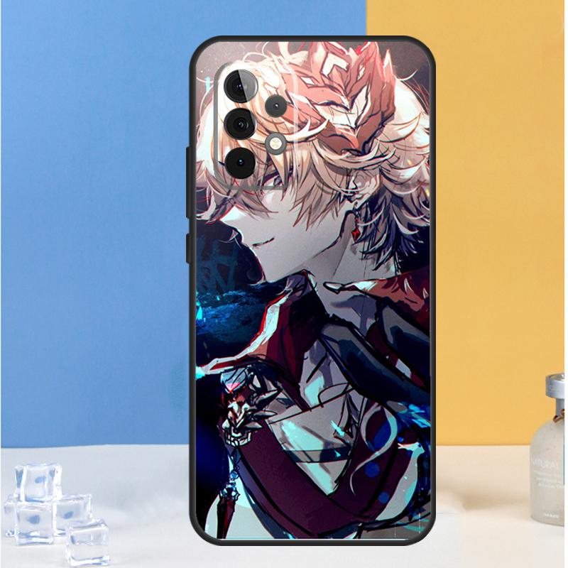 Чехол Genshin Impact Тарталья для Samsung Galaxy A05 A06 A13 A33 A53 A36 A26 A16 A54 A34 A14 A32 A52 A55 A35 A15 A56