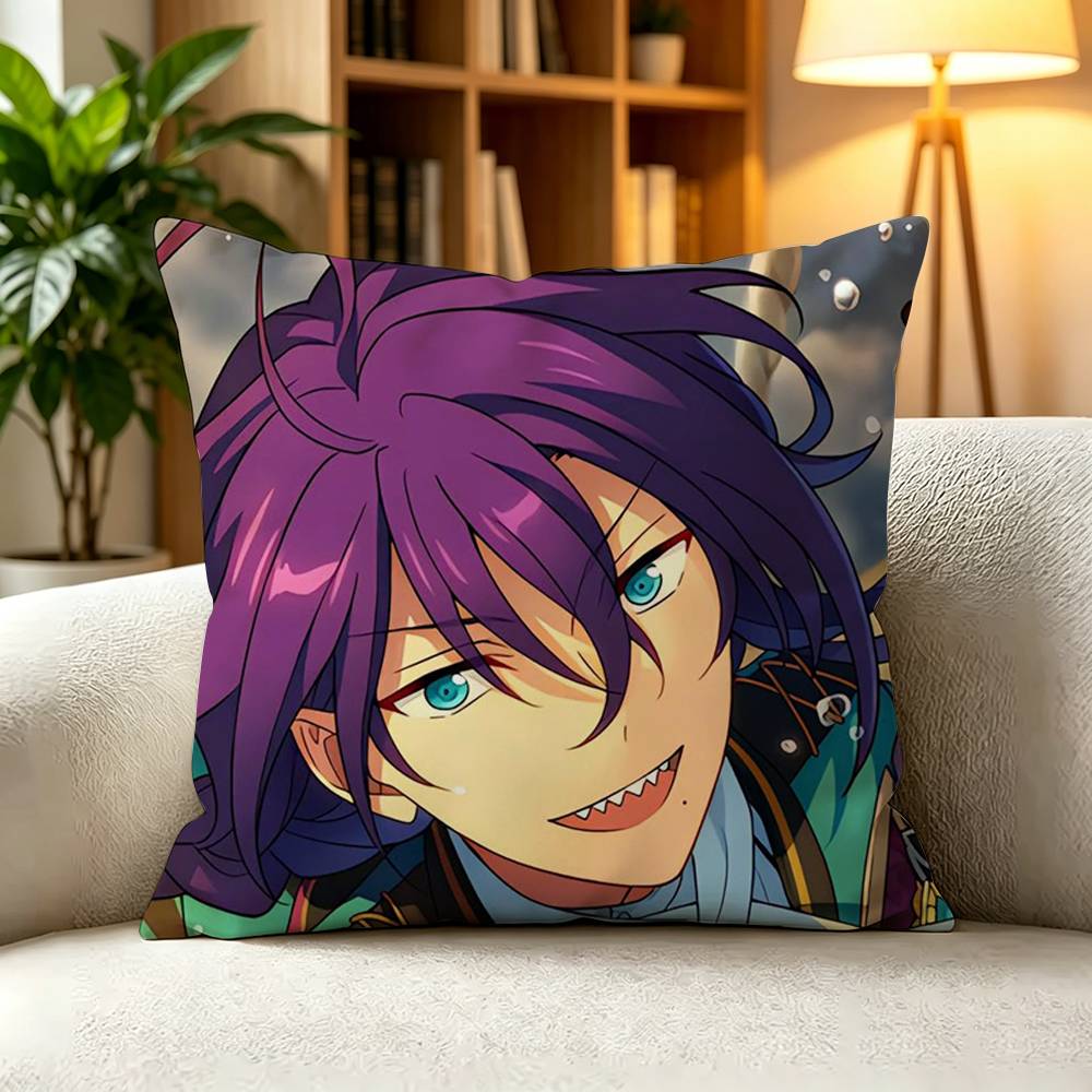 EEnsemble Stars Mayoi Ayase Square DoubleSided printed Pillow Case Bedroom Bedside Pillow Sofa Cushion Cover