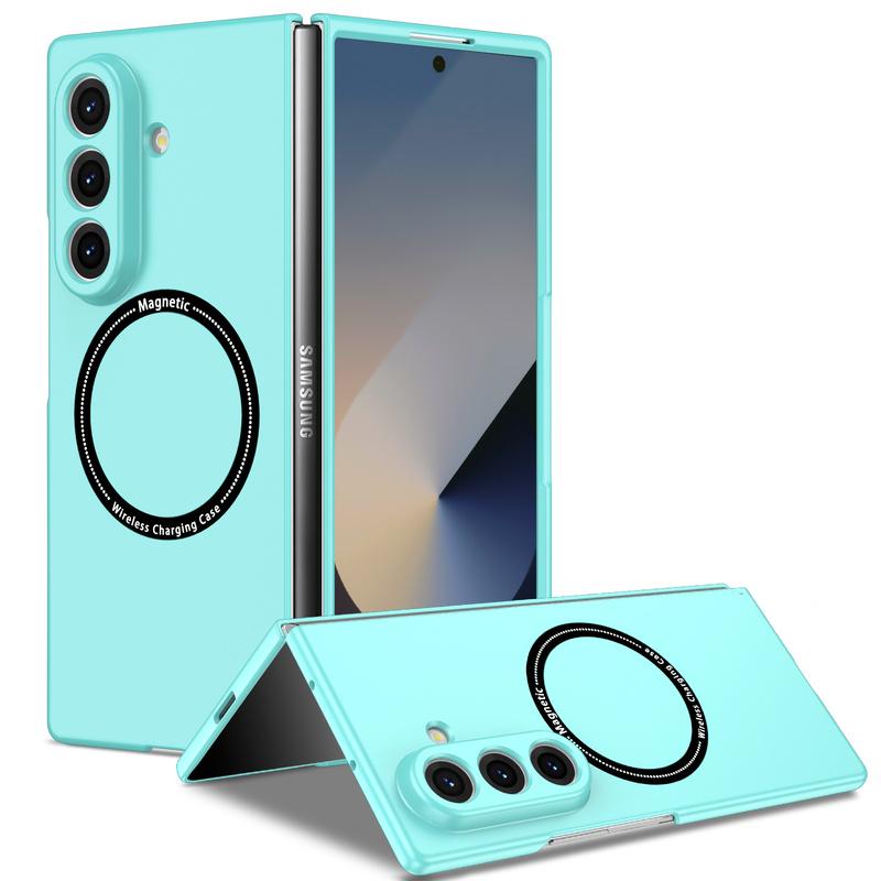 For Magnetic Wireless Charging Phone Case For Samsung Galaxy Z Fold 8 Ultra 5G No Fingerprint Shockproof Bumper Shell Cover