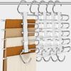 Pant Hangers Space Saving Jean Hangers -No Wrinkle Clothes Hanger - Closet Organizer and Storage, College Dorm Room Essentials Apartment Must Have -