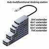 7 в 1 USB C Hub многопортовый адаптер с Ethernet SD Card Reader Type C порт для ноутбука MacBook