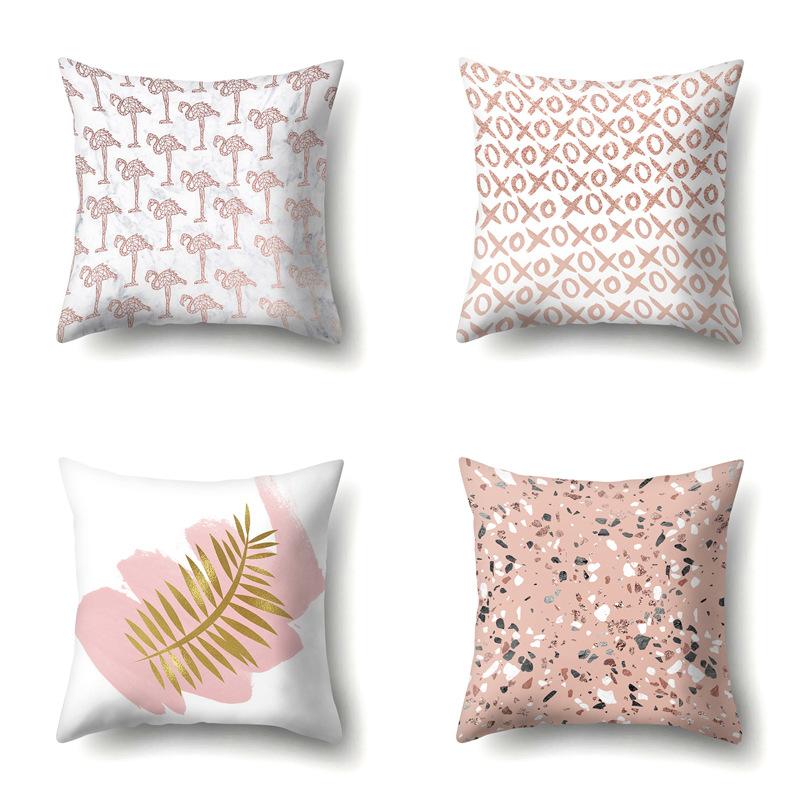 Polyester Pillowcase Automobile Decoration Home Printed Pillowcase Car Cushion Cover Bedside Pillowcase