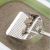 Stainless Steel Cat Waste Shovel Portable Anti-Break Pet Feces Cleaner Hollow Long Handle Pet Litter Shovel Cat Supplies