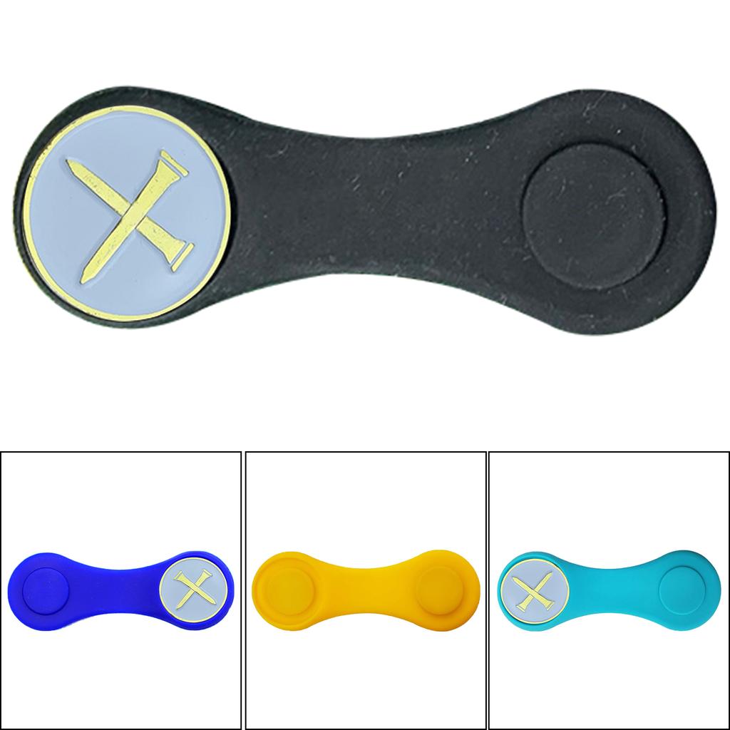 Силиконовый маркер для гольф-мяча с клипсой для шляпы, сменный магнитный силиконовый держатель для маркера для гольф-мяча для калибровки позиции