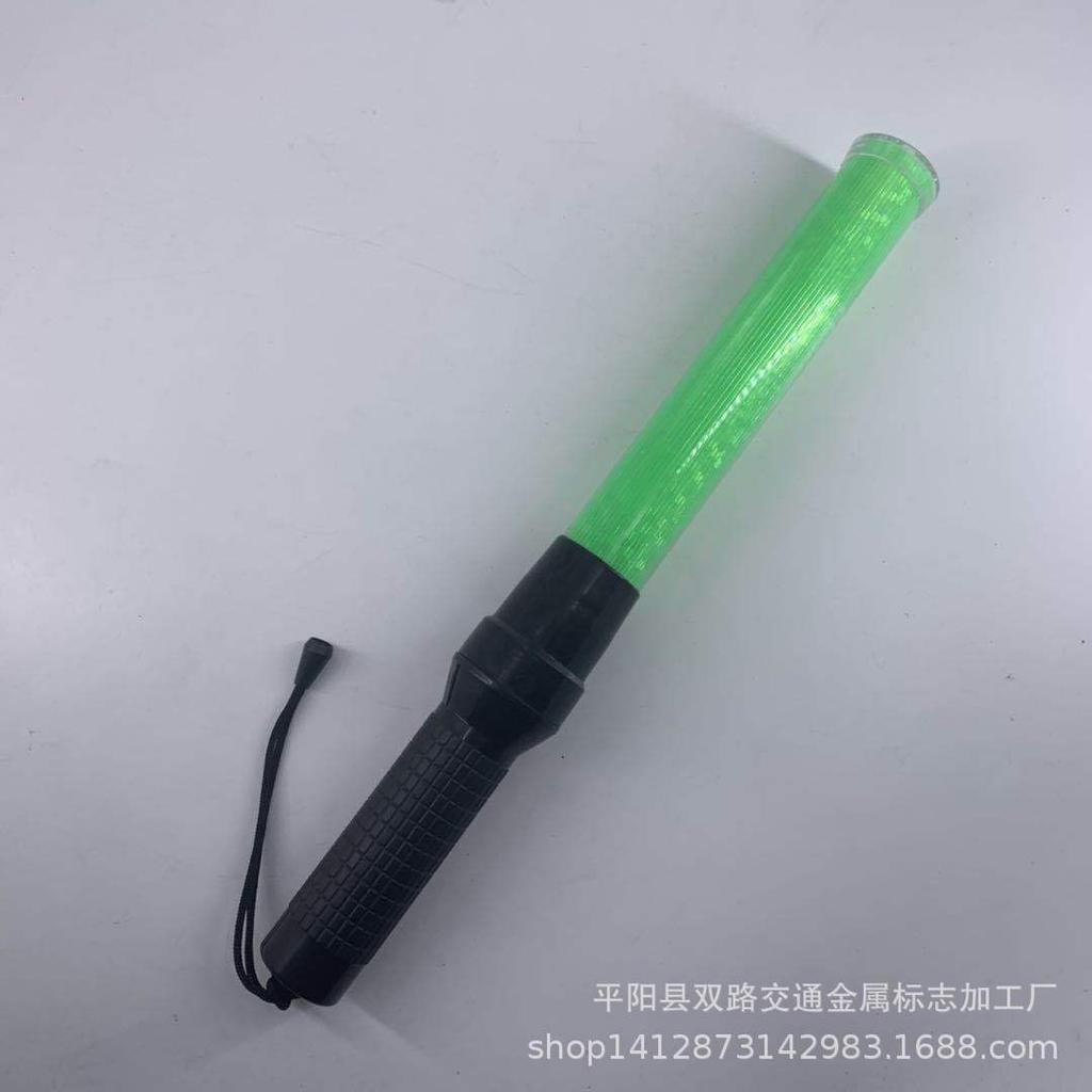 LED Flashing Traffic Warning Baton with Green Battery