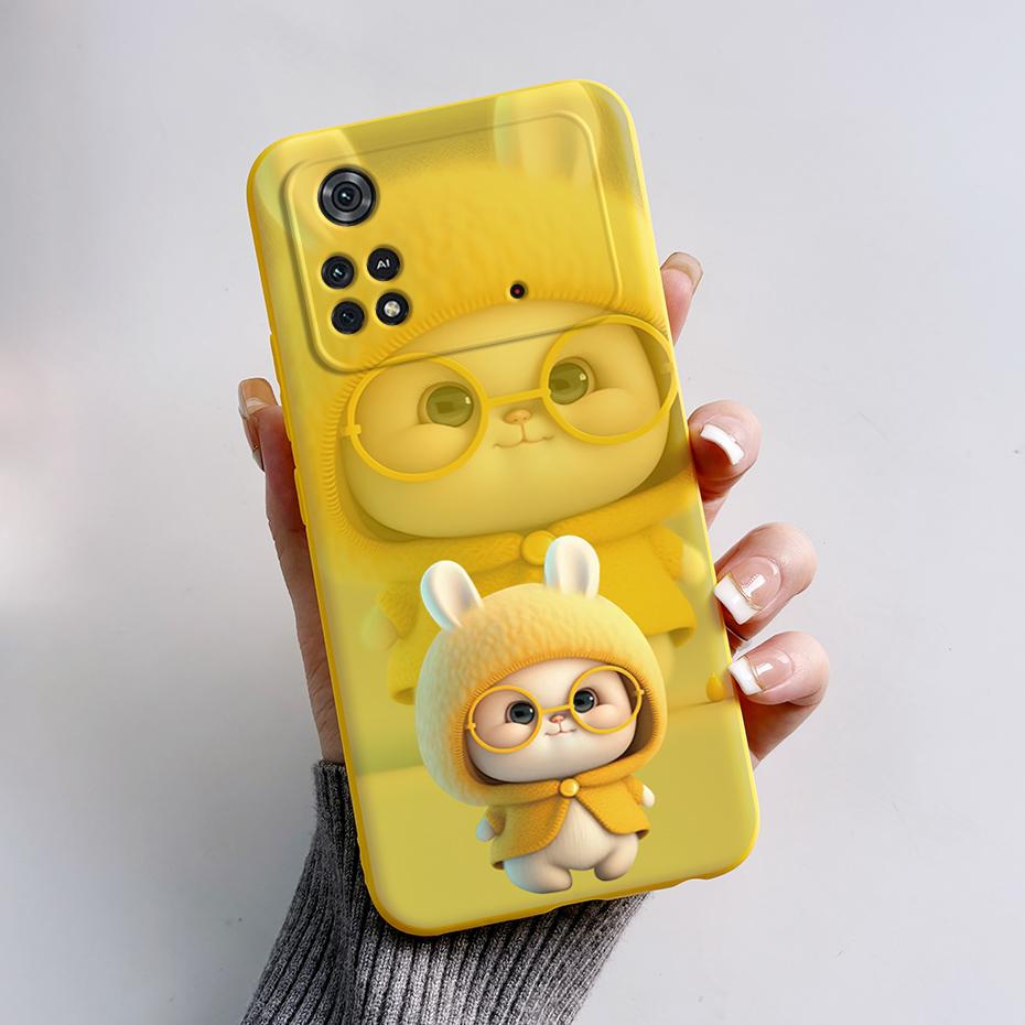 Чехол для Poco X4 Pro 5G Poco M4 Pro Милый Панда Задняя Крышка Мягкий Силикон Матовый Защитный Funda Для Xiaomi Poco X4 Pro Чехол для Телефона