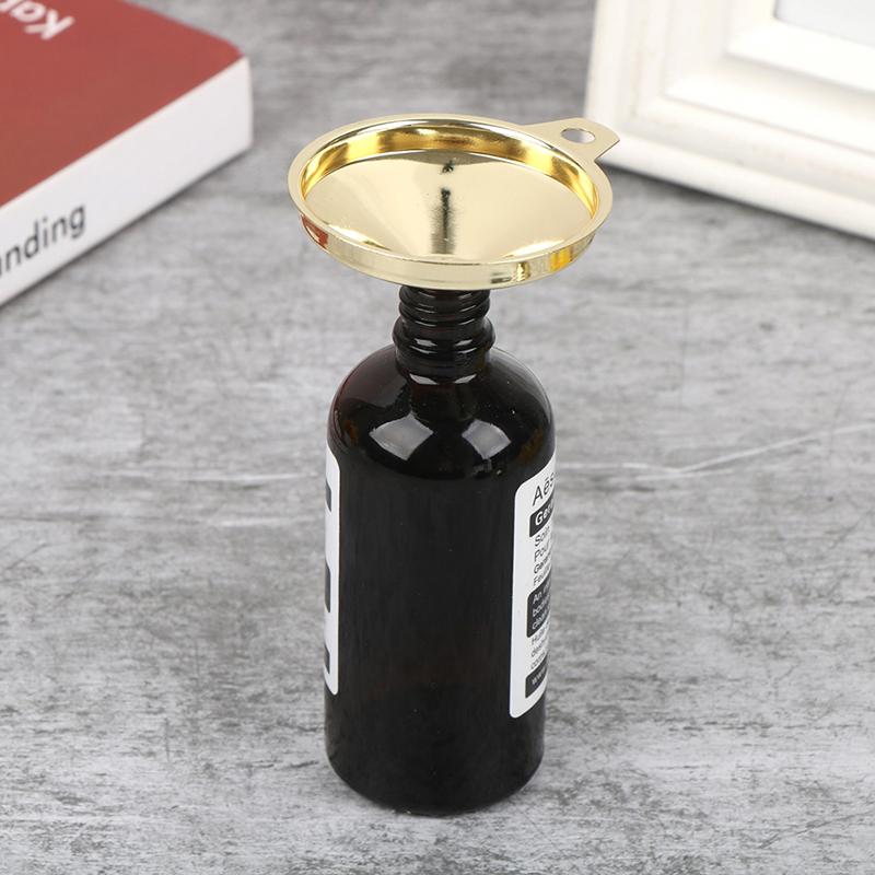 Functional Stainless Steel Gold Funnel Cone Oil Liquid Dispenser Kitchen Tools
