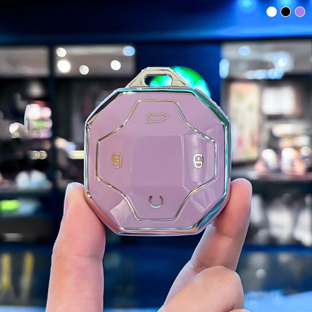 1 шт. чехол для автомобильного ключа мягкий TPU 4 кнопки пульт дистанционного управления защитный чехол прочные аксессуары для Chery Jetour T2 Traveler 2024 2024