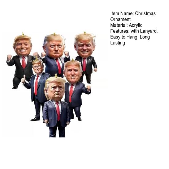 6 шт. Рождественские украшения мультяшный персонаж кулон с шнурком Рождество