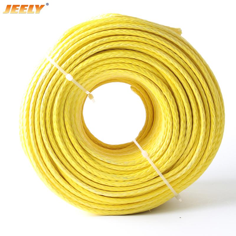 6mm 7900lb 20m UHMWPE Hollow Braid Sailboat Paraglider Rigging Halyard Rope For Towing Winch Line