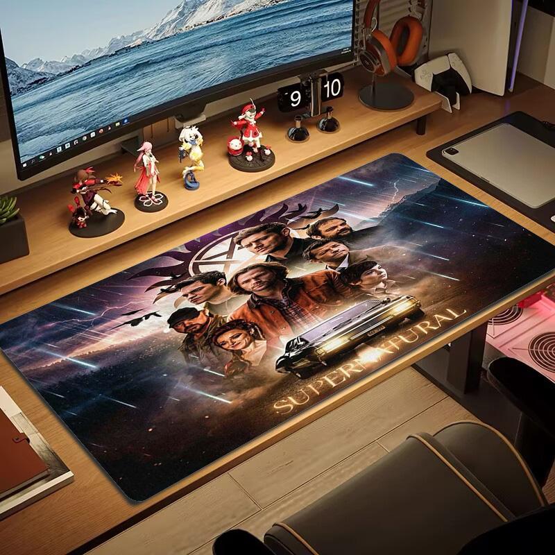 Supernatural Color Mouse Pad Large Gaming Table Cushion Non-slip Laptop Tablet Big Mousepad XXL Mat Mini PC Playmat With Lock edge