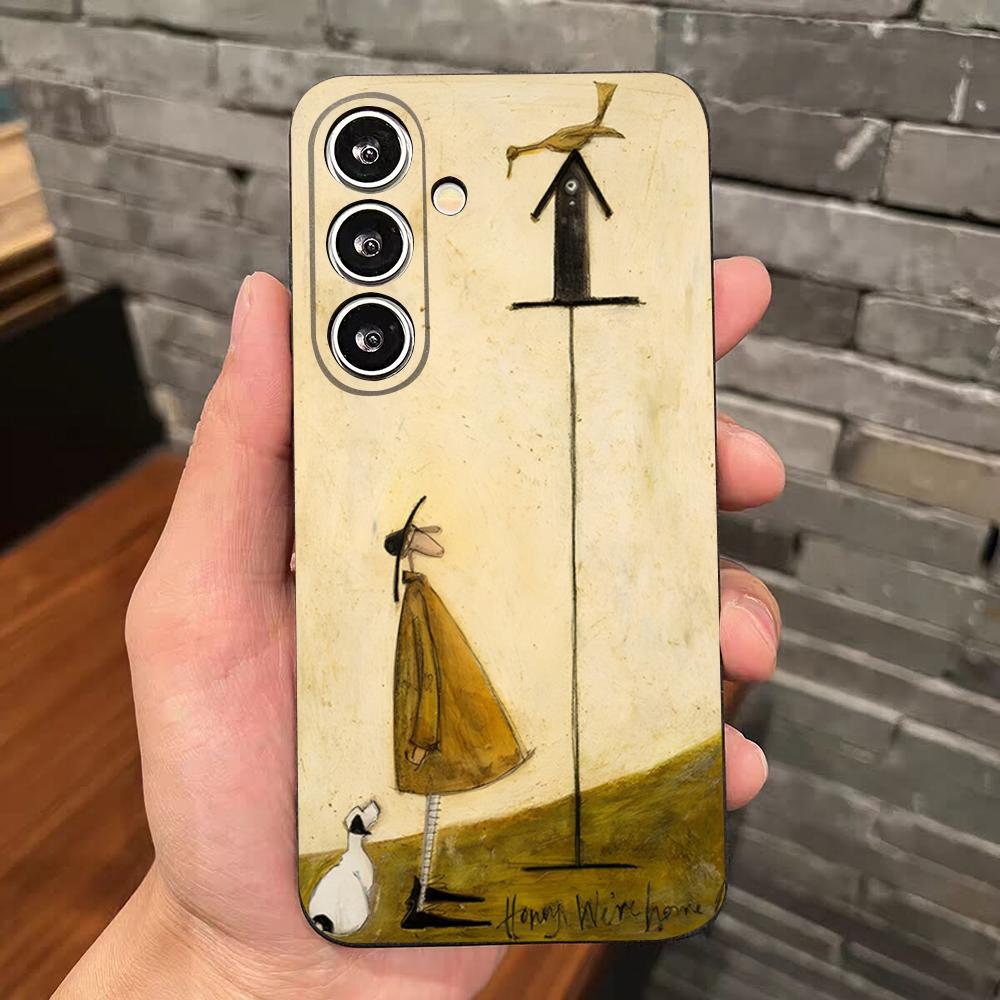 Чехол для телефона Sam Toft Art Абстрактный пейзаж для Samsung S26 S25 Edge S24 S23 S22 S21 S20 Ultra Plus Fe Galaxy Силиконовый чехол