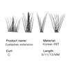 Multi Size Individual Lash Clusters Soft PBT Material Lash Cluster Kit  For Beginner