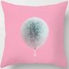 Peach Skin Pillowcase Home Decor  Candy Color Macaron Print Car Sofa Pillow Cushion Cover
