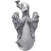 Фигурка Ангела Памятная Статуэтка Щенка Собаки Бабочки Каменная Статуя с Крыльями Садовый Памятник Могильный Маркер Декор Полирезиновая Статуэтка Ангела Надгробие