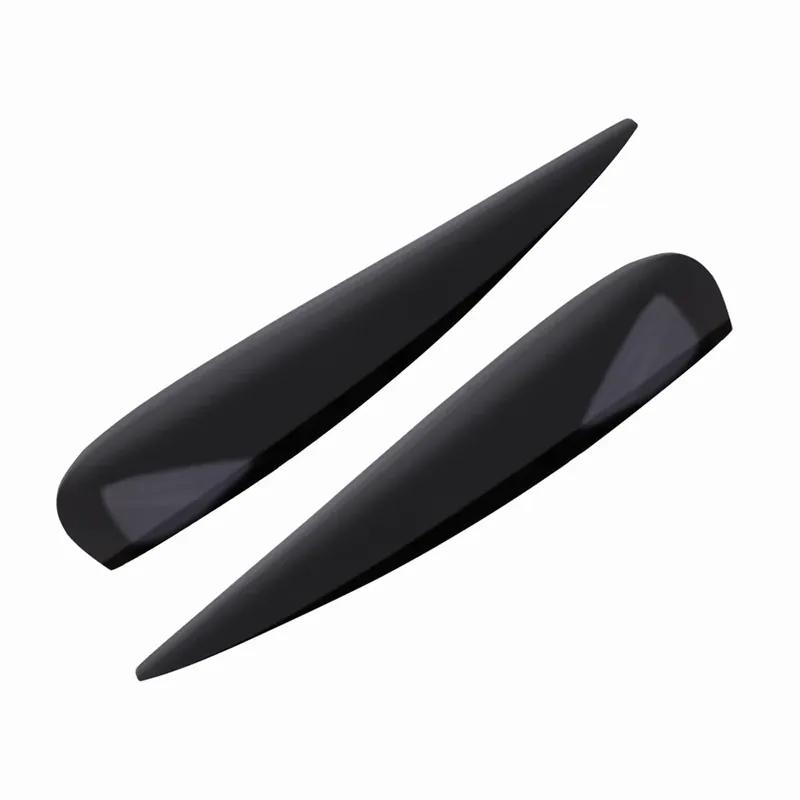 1 pair Headlamp Eyebrows Eyelids Spoilers For Vauxhall Corsa D 2006-2014