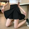 Black Short Skirt Women's Summer Split Chiffon Suit Half Skirt Pants High Waist Slim A-line Short Skirt