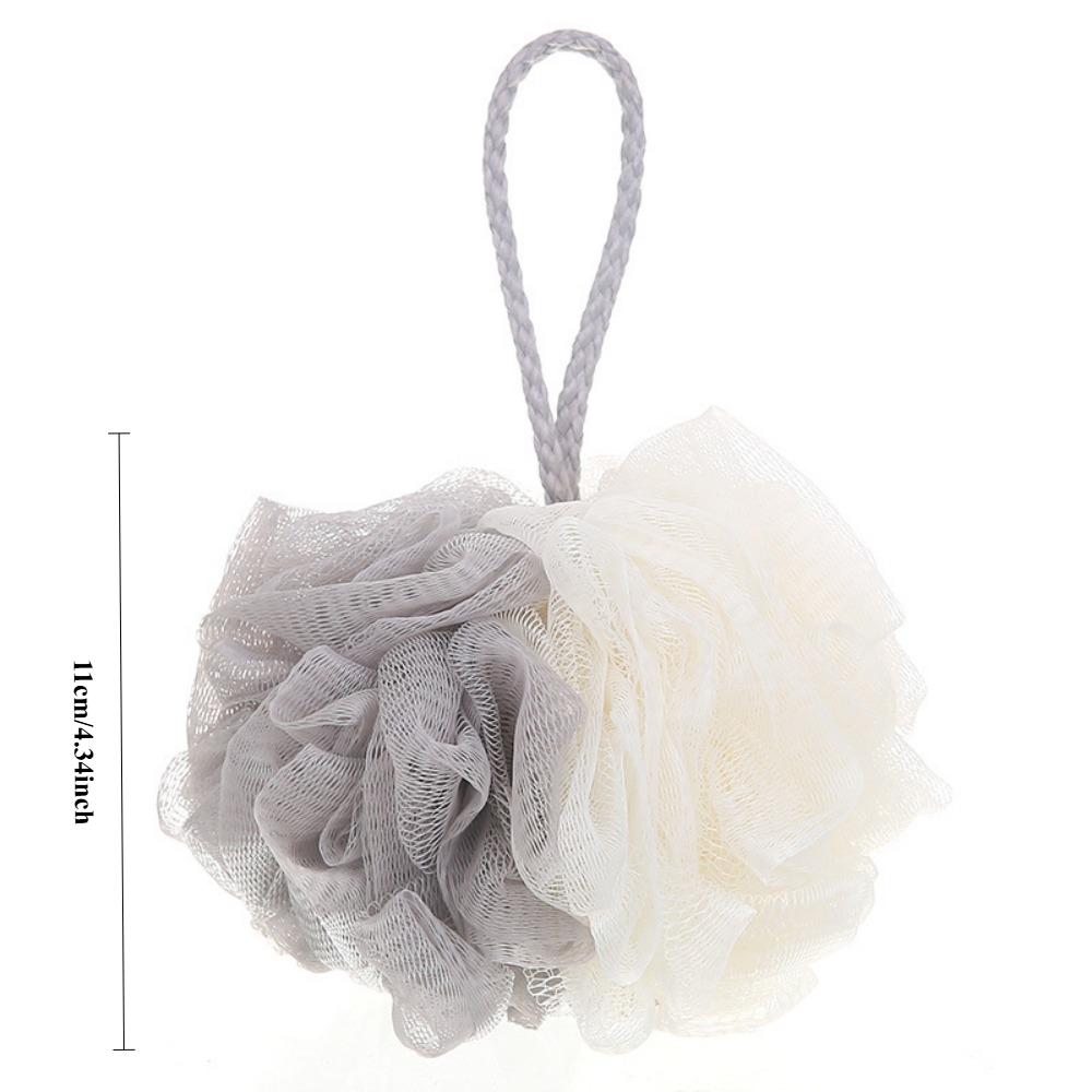 Мягкая сетка для душа, пенящаяся губка, скраб для тела, отшелушивающая щетка для спины, очиститель кожи, пузырьковый шарик для ванны, уход за кожей, аксессуары для купания