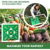 Seeding Square - Seed and Seedling Spacer Tool for Bigger Harvest, Organized Plants & Fewer Weeds – Color-Coded Gardening Template