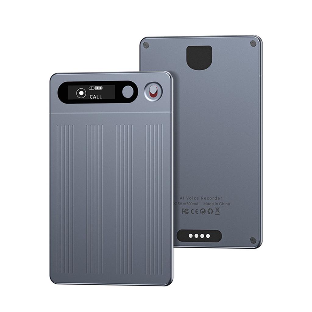 64G AI Voice Recorder Portable AI Notetaking Device Support 134 Languages Transcribe & Summarize Audio Recorder Audio Dictaphone