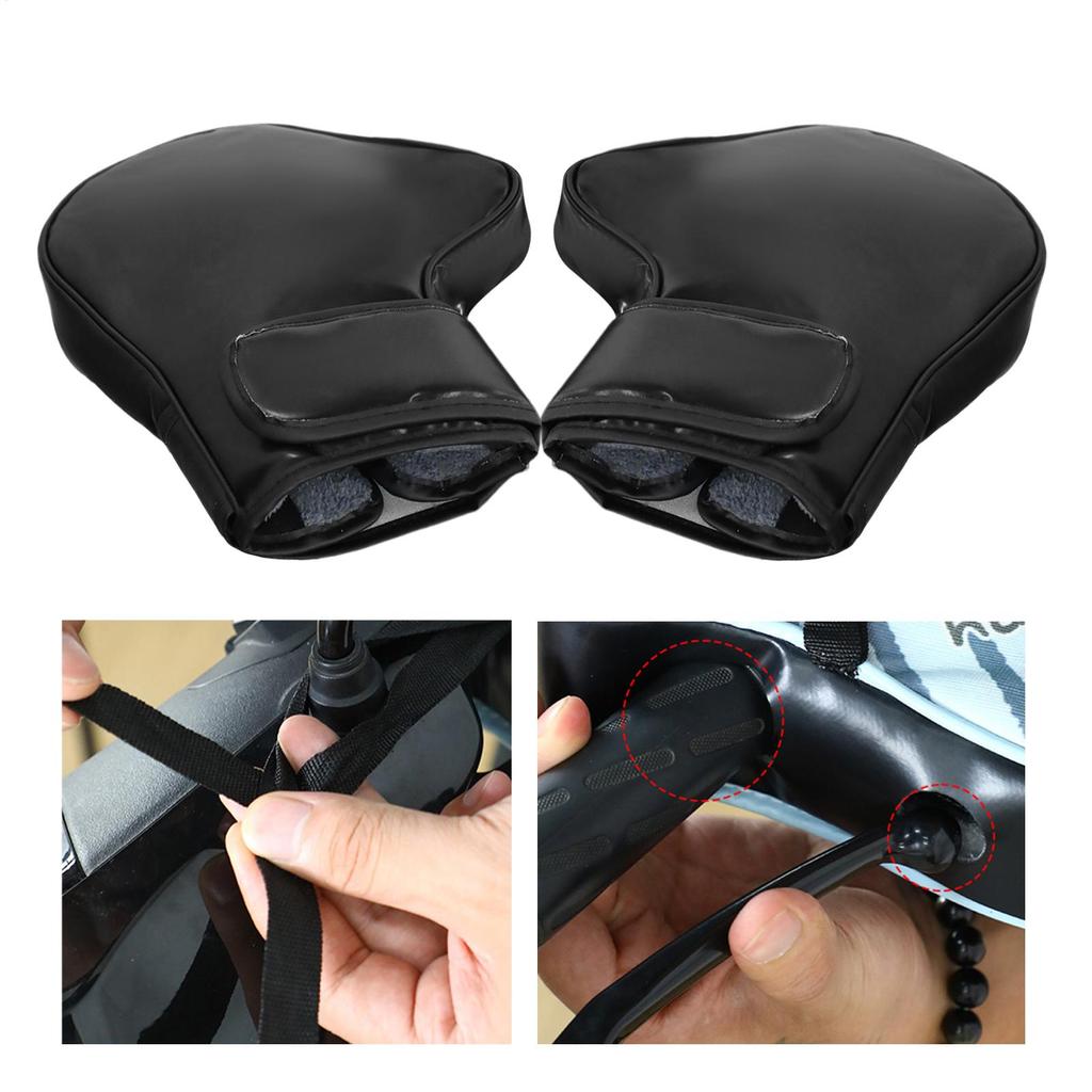 Snowmobile Handlebar Gloves Handlebar Grip Warm Gloves Biking Grip Warm Cover For Dirtbike Bicycle Scooter Bike Snowmobile