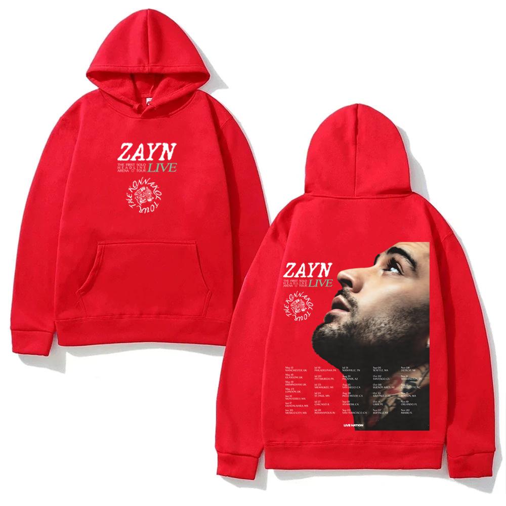 Худи Zayn Malik THE KONNAKOL TOUR 2026 Модный Эстетичный Худи Ретро Классический Мягкий Панк Удобный Худи с Капюшоном Флис