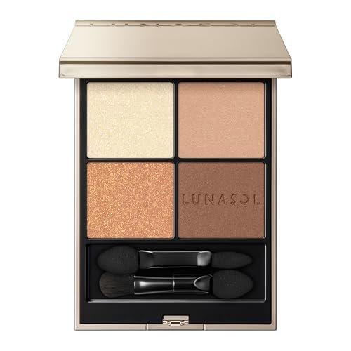 LUNASOL Eye Coloration N25 Peridot Stone Палитра теней для век из 4 цветов Kanebo Зеленый металлик