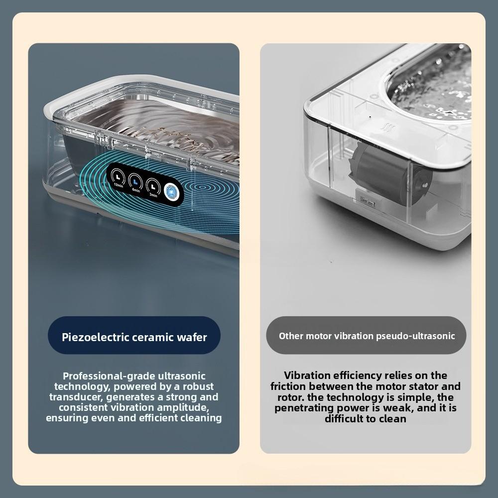 Ультразвуковая чистящая машина Машина для чистки очков Большая емкость 650 мл Машина для чистки ювелирных изделий брекетов