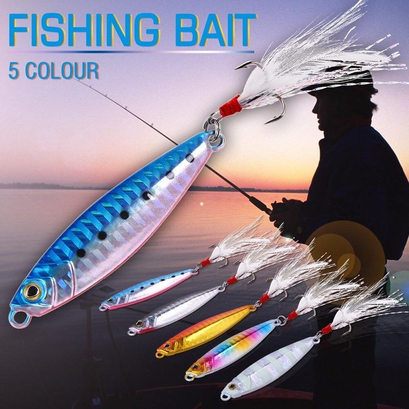 SOUGAYILANG 5шт рыболовная приманка металлическая приманка для отсадки свинцовые крючки рыболовная искусственная приманка-спиннер