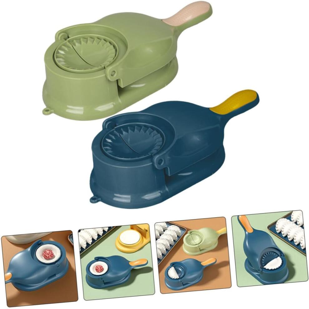 Dumplings Chopper Mould Set, 2-Piece Stainless Steel Dumpling Maker, Kitchen Press for Easy Homemade Dumplings