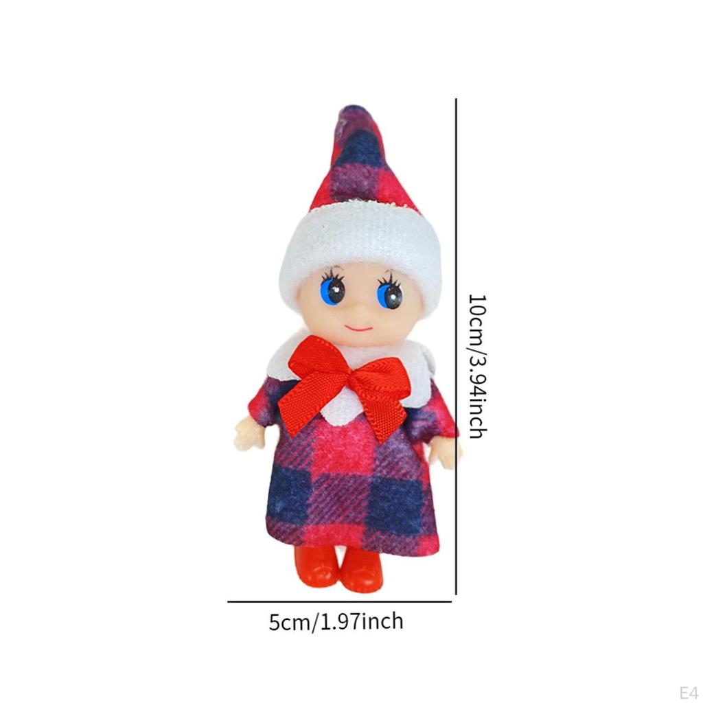 Christmas Elf Doll Figurine Home Decor Keepsake Decorative Art Crafts Desktop Ornament Xmas