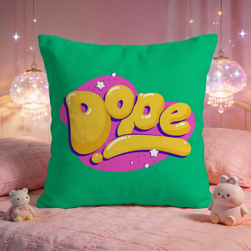 Positive Motivational Quote Cushion Cover Premium Comfort Reversible Pillow Cove Two in One Design for Any Room Car Interior