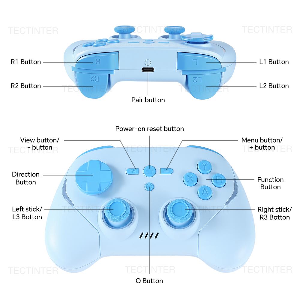 Беспроводной контроллер для Nintendo Switch 2/Switch 1 Геймпад для PS3/PS4/Android/PC/IOS Джойстик с эффектом Холла Игровые аксессуары