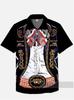 TEMU1116 European and American new fashion trend versatile men's Hawaiian shirt casual 1D printing short sleeve