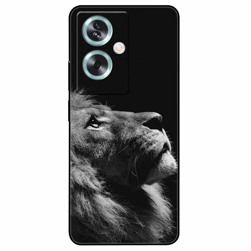For OPPO A79 5G A 79 Case Silicone Soft Wolf Lion Cat Black Bumper Funda Coque for OPPO A79 CPH2553 OPPOA79 Cover Protective Bag