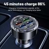 8 Port Car USB Charger - Charge Multiple Devices Simultaneously with 4 Type-C & 4 USB Ports, Family Road Trip Essential