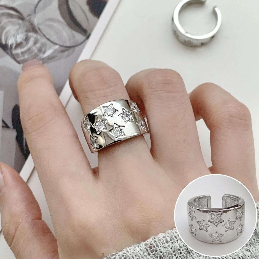 Женское ретро черное овальное геометрическое разомкнутое кольцо - Универсальное модное украшение на указательный палец