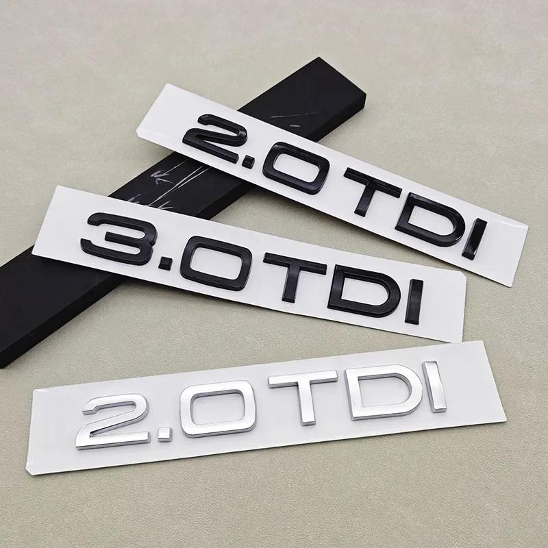 2026 Hot 3D ABS Car Logo 1.9 2.0 2.8 3.0 4.2 TDI 3.6 Sticker Trunk Emblem Rear Badge For Audi A3 A4 A5 A6 A7 A8 Q3 Q5 Q7 Q8 Accessroies