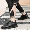 Spring Genuine Leather Men's Shoes Fashion Casual Sneakers Wild Mens Flat Shoes Non-slip Board Shoe