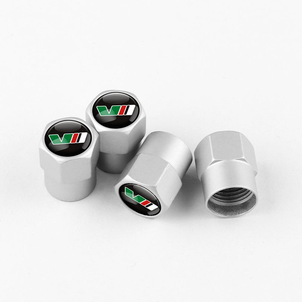 AEXYVP1 For Skoda S Skoda Kodiaq Fabia Kamiq Karoq Octavia 3 A5 A7 Rapid Scala 4pc Car Styling Wheel Tire Valve Air Stem Cap Badge Decor