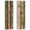 VidaXL Wall-mounted Coat Rack 2pcs 36 X 3 X 110cm Solid Reclaimed Wood