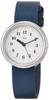 Часы Seiko AKQK448 Riki Watch с белым циферблатом и синим кожаным ремешком темно-синего цвета, женские,