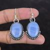 Blue Lace Agate Earrings Gemstone Earring Decent Jewelry 925 Sterling Silver Earrings Handmade Earring Antique Drop Earring Engagement Gifts