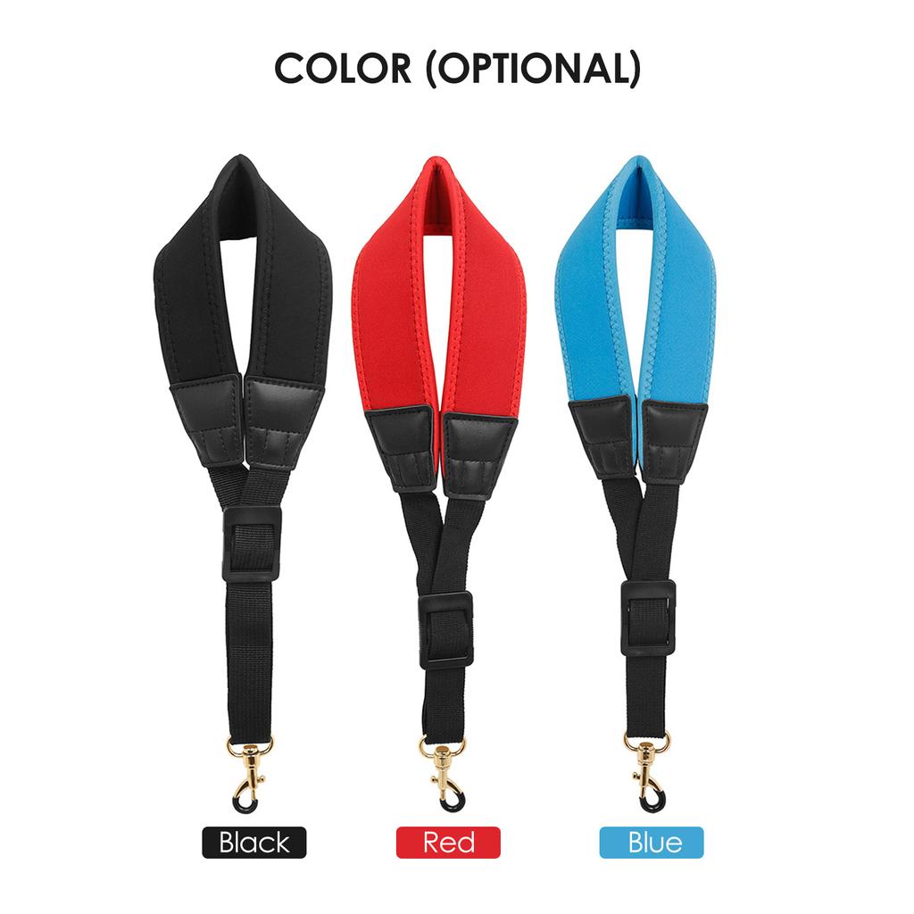 Adjustable Saxophone Neck Strap Nylon Sax Strap Metal Hook for Tenor/ Soprano/ Alto Saxophones