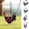 1 Set Chicken Harness With Leash Breathable Adjustable Chicken Duck Poultry Vest For Backyard