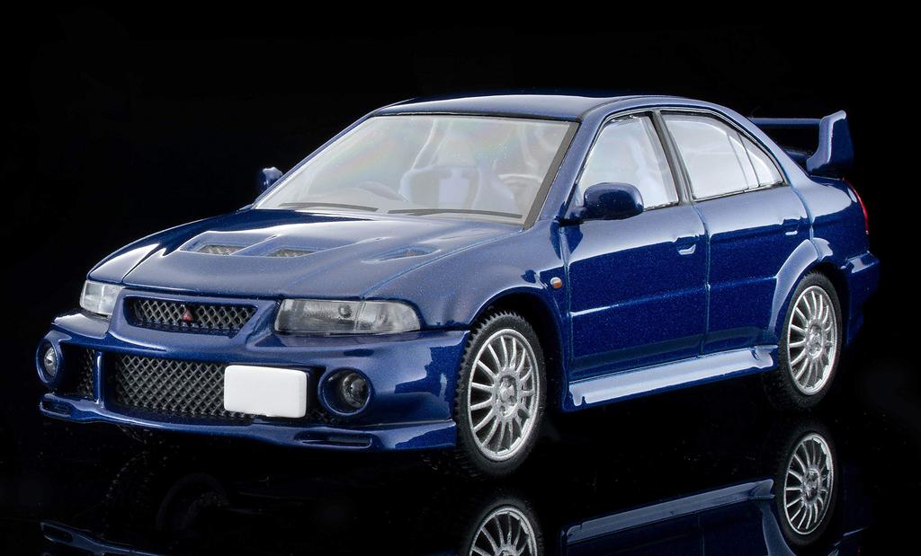 Tomica Limited Vintage Neo Scale Mitsubishi Lancer GSR Evolution VI Navy Blue Finished Model 312406 1/64 LV-N190c