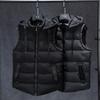 Winter Cotton Waistcoat Men's Jacket Trend Warm Thickened Large Size Men's Shoulders Fashion Hooded Vests