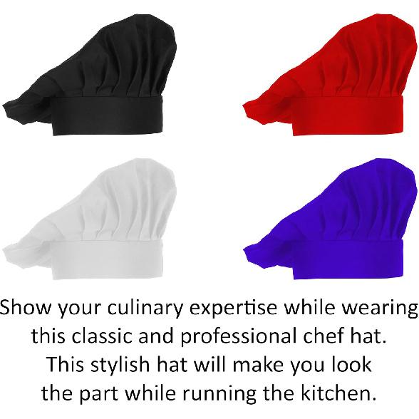 Personalized Embroidered Chef Hat with Text or Name, Ideal for Home Cooks, Professional Chef