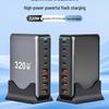 Высокомощное многопортовое GaN-зарядное устройство 200 Вт с быстрой USB-зарядкой PD100 Вт для мобильных телефонов